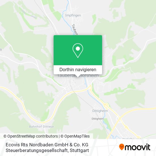 Ecovis Rts Nordbaden GmbH & Co. KG Steuerberatungsgesellschaft Karte