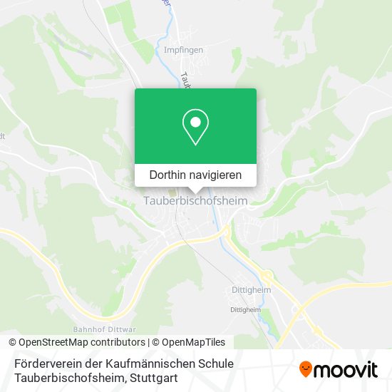 Förderverein der Kaufmännischen Schule Tauberbischofsheim Karte