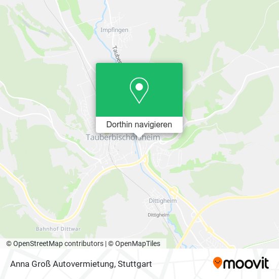 Anna Groß Autovermietung Karte