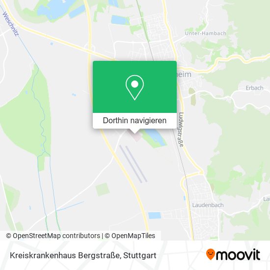 Kreiskrankenhaus Bergstraße Karte