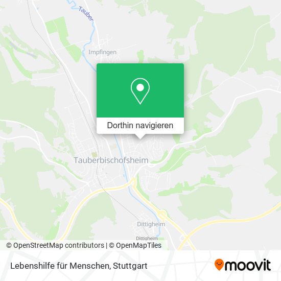 Lebenshilfe für Menschen Karte