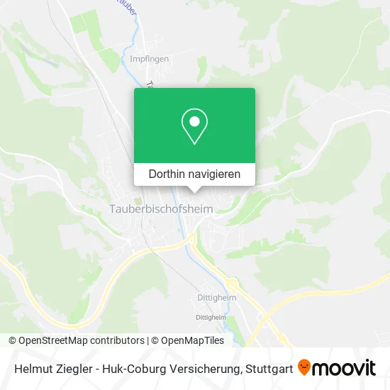 Helmut Ziegler - Huk-Coburg Versicherung Karte