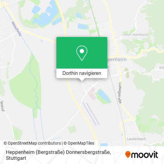 Heppenheim (Bergstraße) Donnersbergstraße Karte