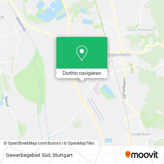 Gewerbegebiet Süd Karte