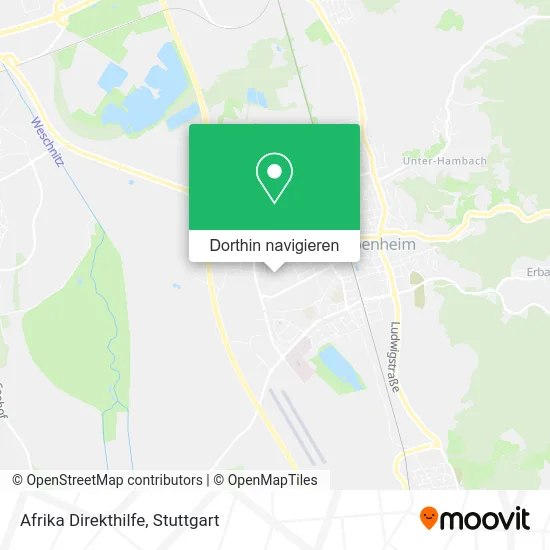 Afrika Direkthilfe Karte