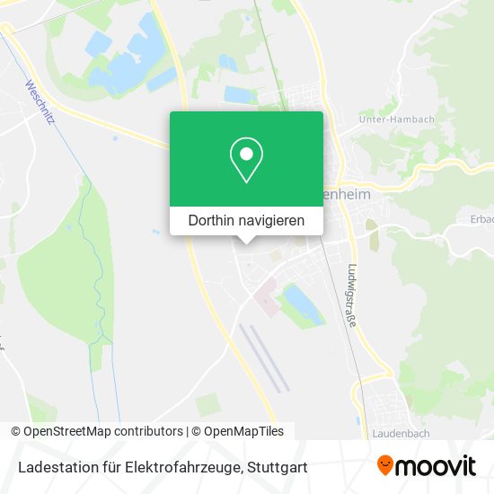 Ladestation für Elektrofahrzeuge Karte