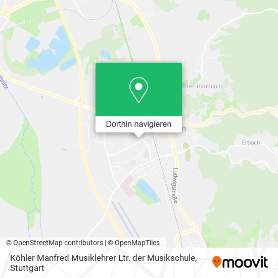 Köhler Manfred Musiklehrer Ltr. der Musikschule Karte