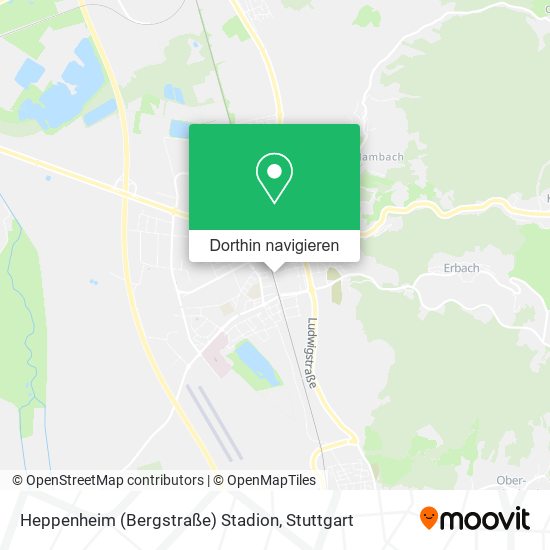 Heppenheim (Bergstraße) Stadion Karte