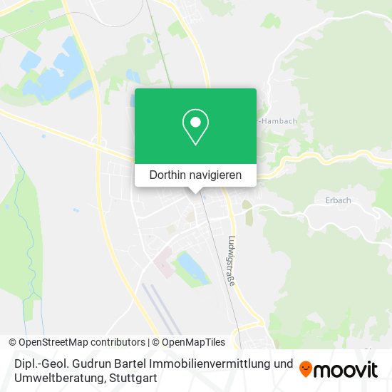 Dipl.-Geol. Gudrun Bartel Immobilienvermittlung und Umweltberatung Karte