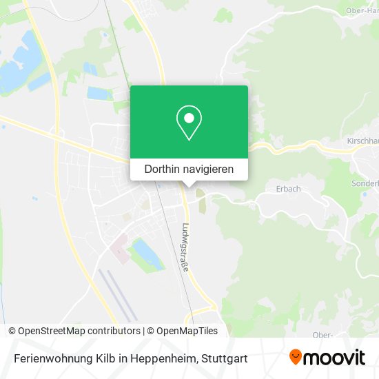 Ferienwohnung Kilb in Heppenheim Karte
