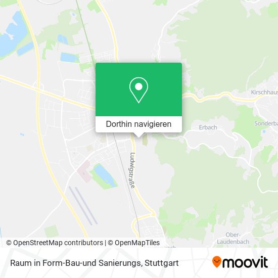 Raum in Form-Bau-und Sanierungs Karte