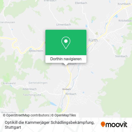 Optikill die Kammerjäger Schädlingsbekämpfung Karte