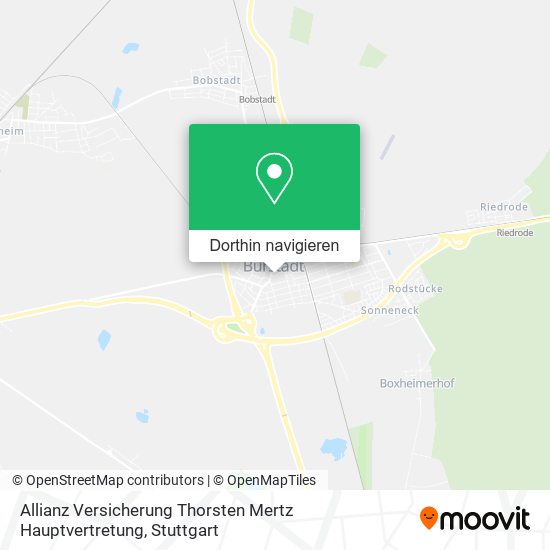 Allianz Versicherung Thorsten Mertz Hauptvertretung Karte