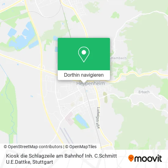 Kiosk die Schlagzeile am Bahnhof Inh. C.Schmitt U.E.Dattke Karte