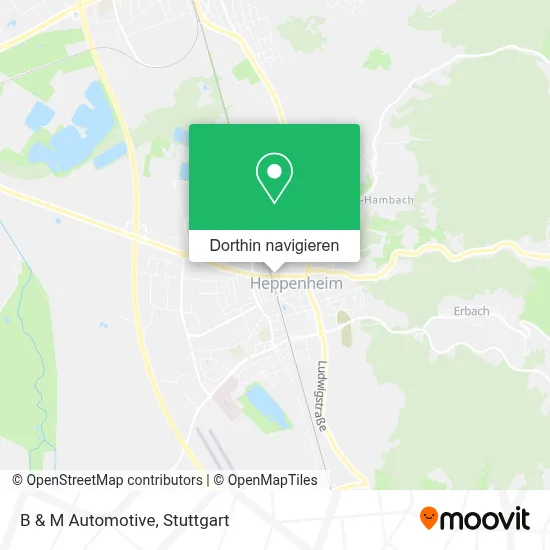 B & M Automotive Karte