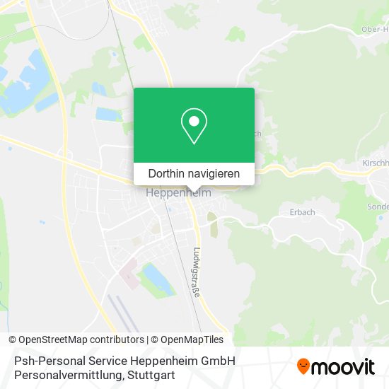 Psh-Personal Service Heppenheim GmbH Personalvermittlung Karte