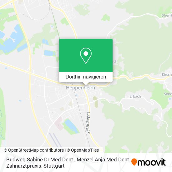 Budweg Sabine Dr.Med.Dent., Menzel Anja Med.Dent. Zahnarztpraxis Karte