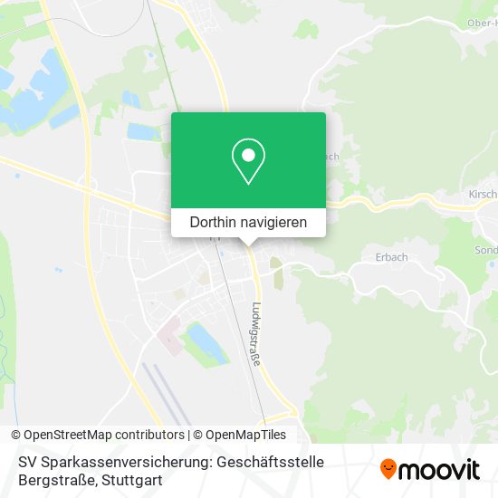 SV Sparkassenversicherung: Geschäftsstelle Bergstraße Karte