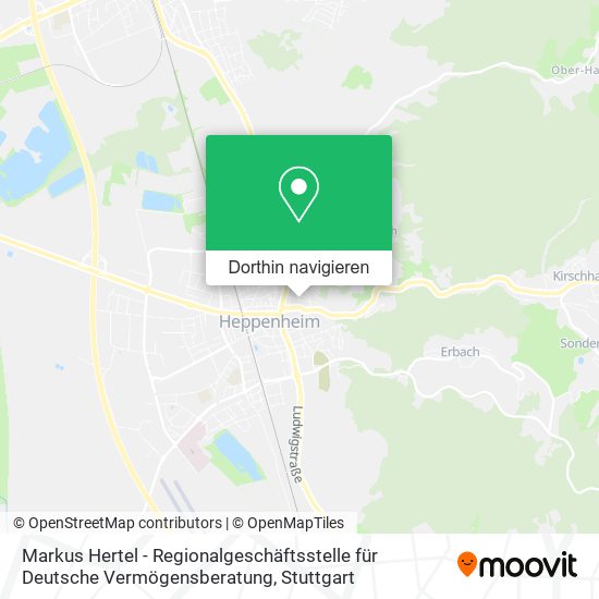Markus Hertel - Regionalgeschäftsstelle für Deutsche Vermögensberatung Karte