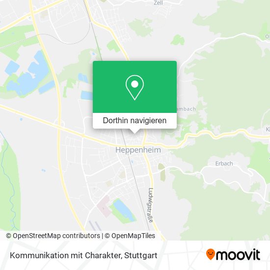 Kommunikation mit Charakter Karte