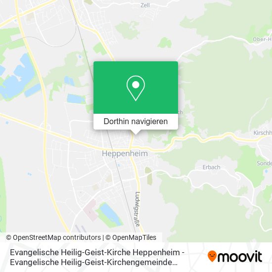 Evangelische Heilig-Geist-Kirche Heppenheim - Evangelische Heilig-Geist-Kirchengemeinde Heppenheim Karte