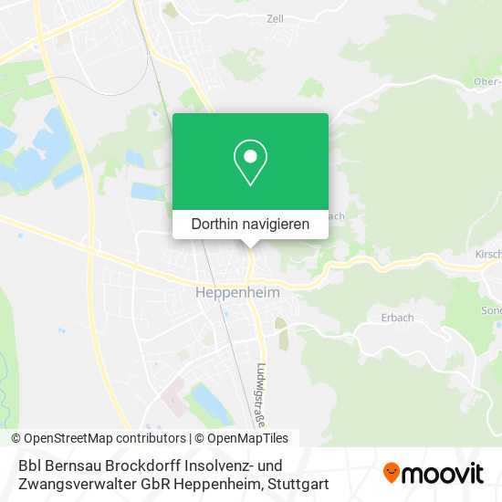 Bbl Bernsau Brockdorff Insolvenz- und Zwangsverwalter GbR Heppenheim Karte