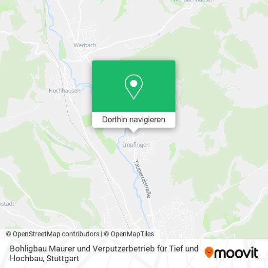 Bohligbau Maurer und Verputzerbetrieb für Tief und Hochbau Karte