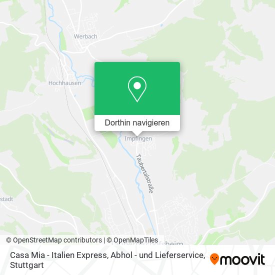 Casa Mia - Italien Express, Abhol - und Lieferservice Karte