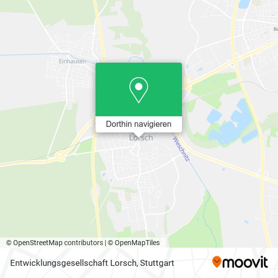 Entwicklungsgesellschaft Lorsch Karte