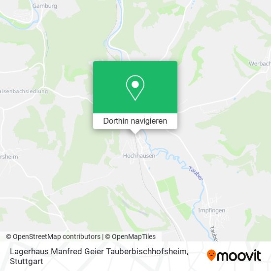 Lagerhaus Manfred Geier Tauberbischhofsheim Karte