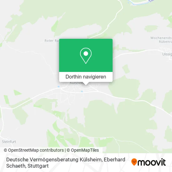Deutsche Vermögensberatung Külsheim, Eberhard Schaeth Karte