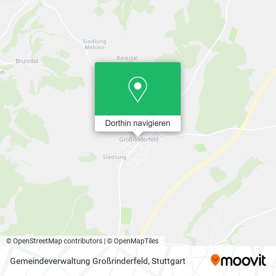 Gemeindeverwaltung Großrinderfeld Karte