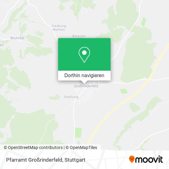 Pfarramt Großrinderfeld Karte