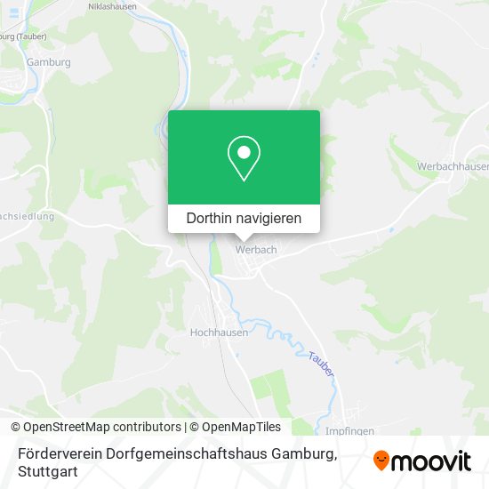 Förderverein Dorfgemeinschaftshaus Gamburg Karte