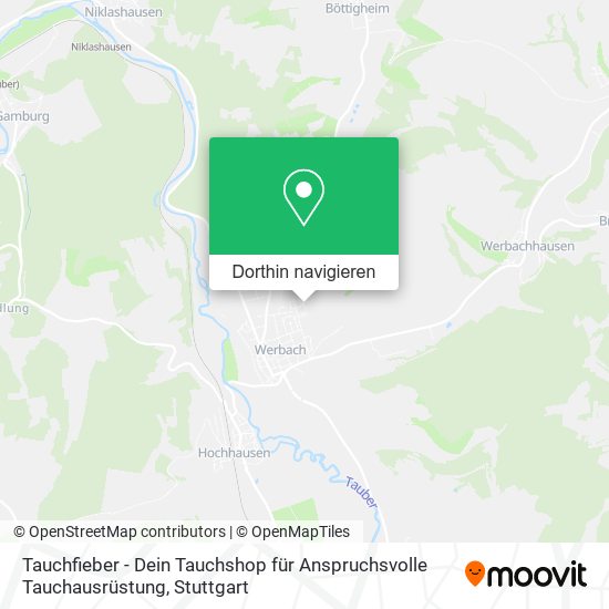 Tauchfieber - Dein Tauchshop für Anspruchsvolle Tauchausrüstung Karte
