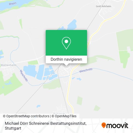 Michael Dörr Schreinerei Bestattungsinstitut Karte