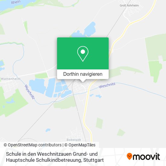 Schule in den Weschnitzauen Grund- und Hauptschule Schulkindbetreuung Karte