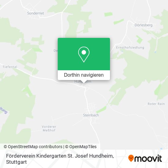 Förderverein Kindergarten St. Josef Hundheim Karte