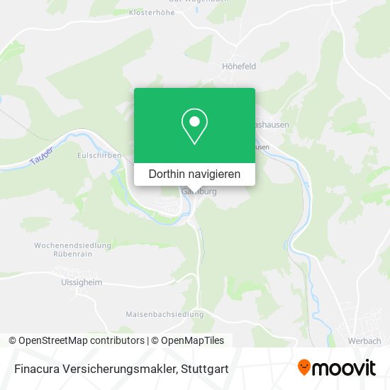 Finacura Versicherungsmakler Karte