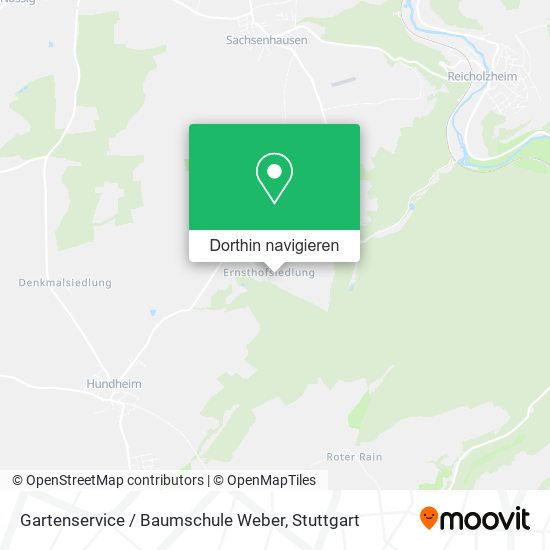 Gartenservice / Baumschule Weber Karte