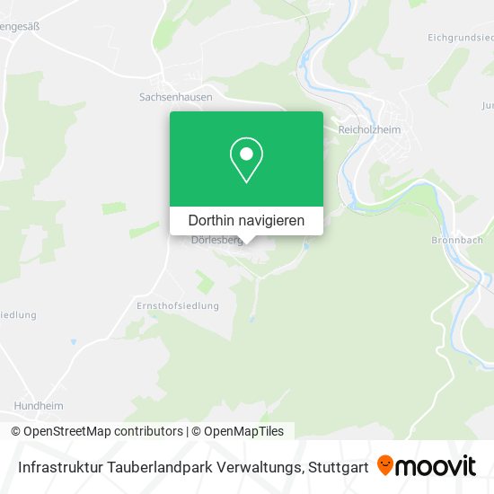 Infrastruktur Tauberlandpark Verwaltungs Karte