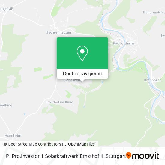 Pi Pro.Investor 1 Solarkraftwerk Ernsthof II Karte