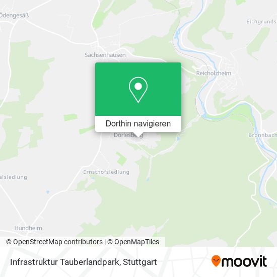 Infrastruktur Tauberlandpark Karte