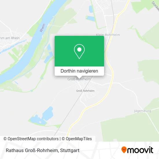 Rathaus Groß-Rohrheim Karte