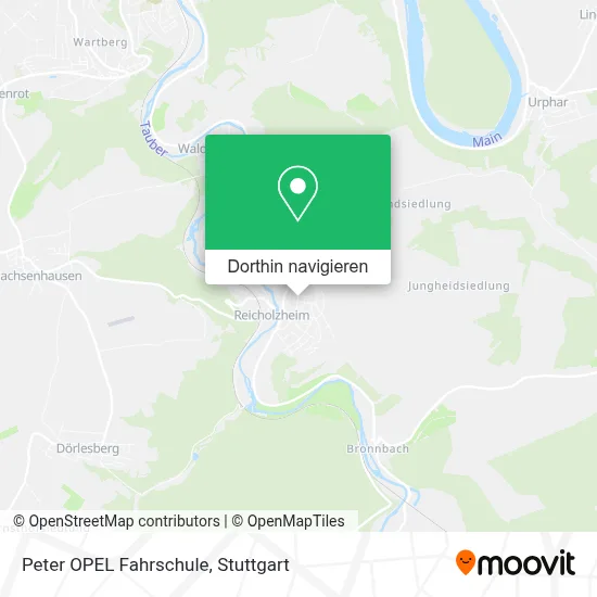 Peter OPEL Fahrschule Karte