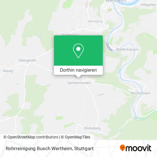 Rohrreinigung Busch Wertheim Karte