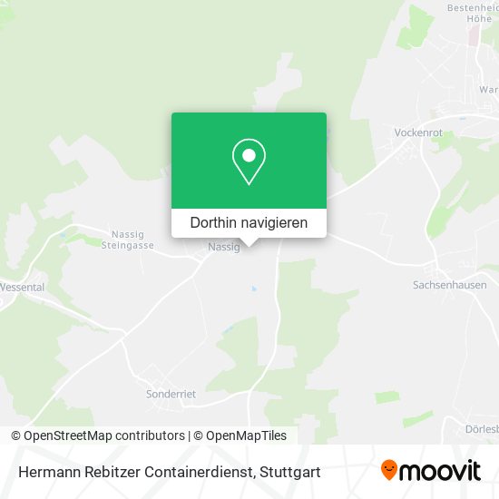 Hermann Rebitzer Containerdienst Karte