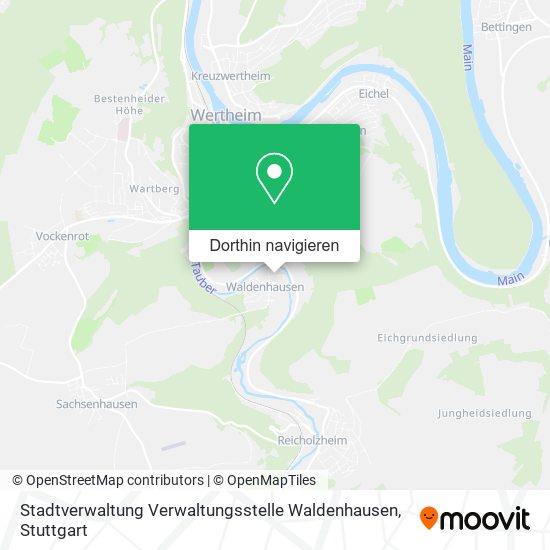 Stadtverwaltung Verwaltungsstelle Waldenhausen Karte