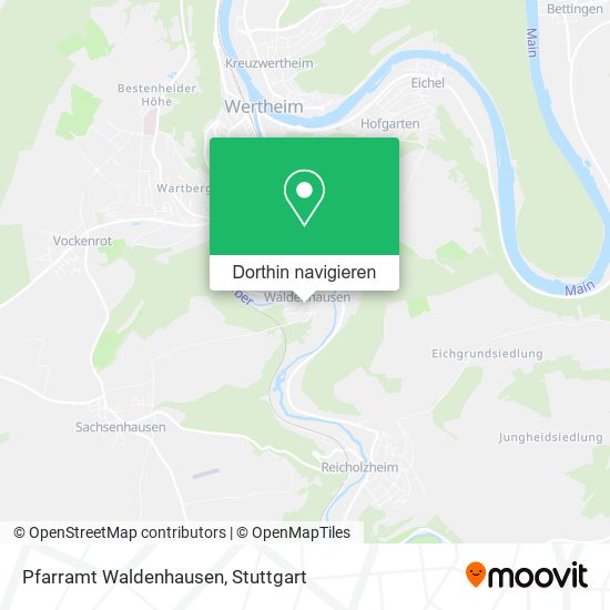 Pfarramt Waldenhausen Karte