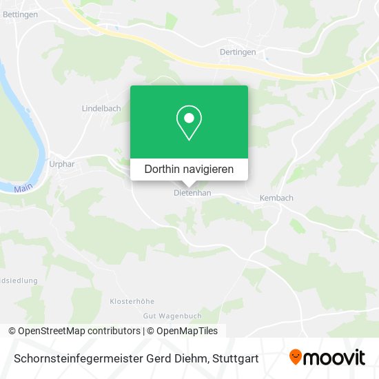 Schornsteinfegermeister Gerd Diehm Karte